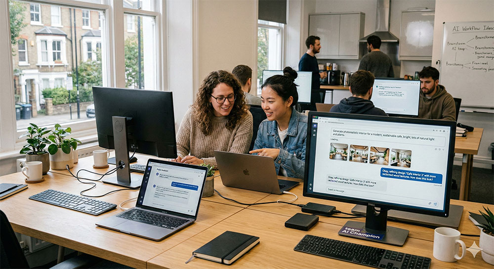 AI training session in action